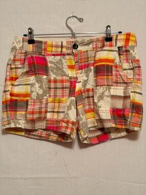 Old Navy Women’s Patchwork Plaid Cotton Shorts - Multi
